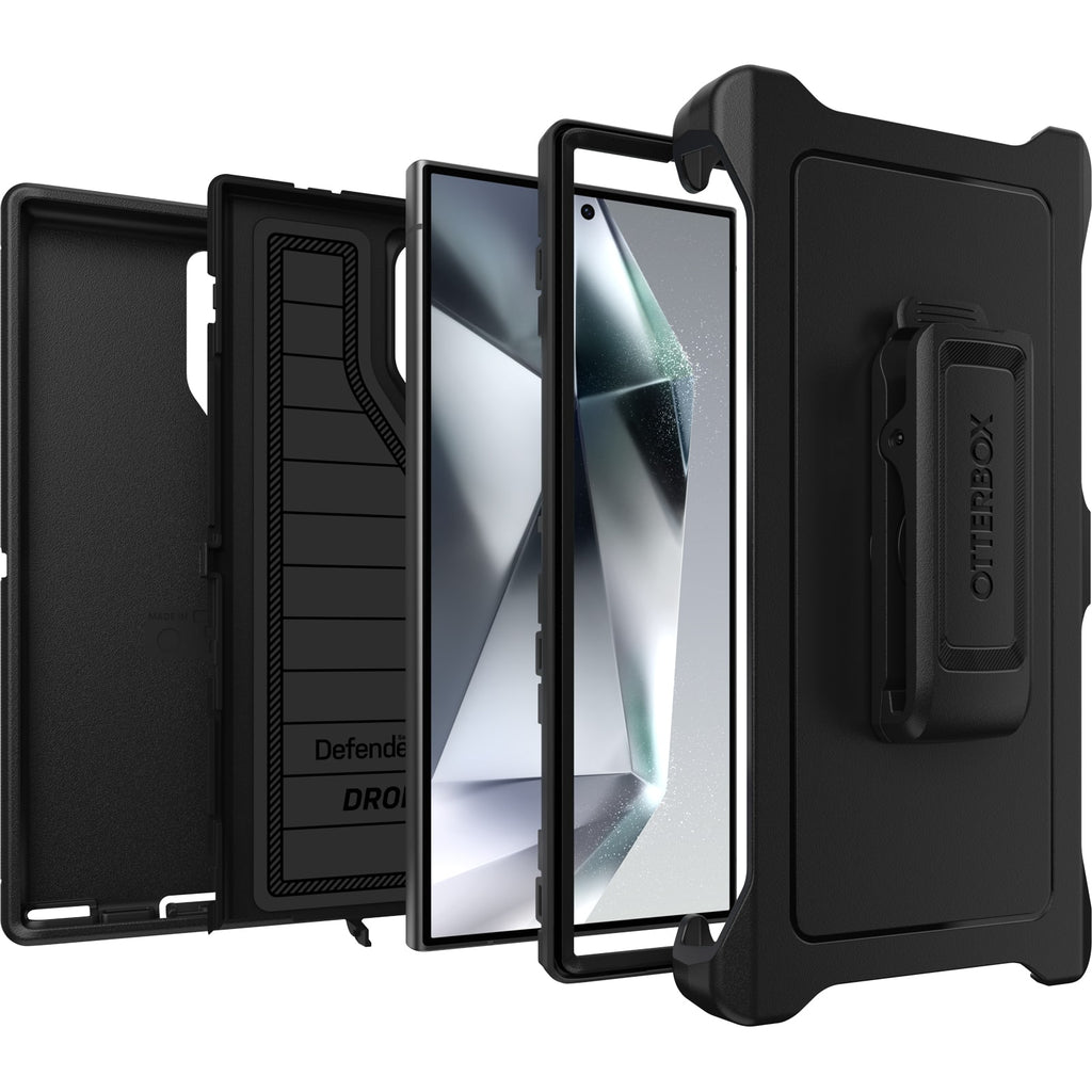 OtterBox - Defender Series Pro Hard Shell for Samsung Galaxy S24 Ultra - Black
