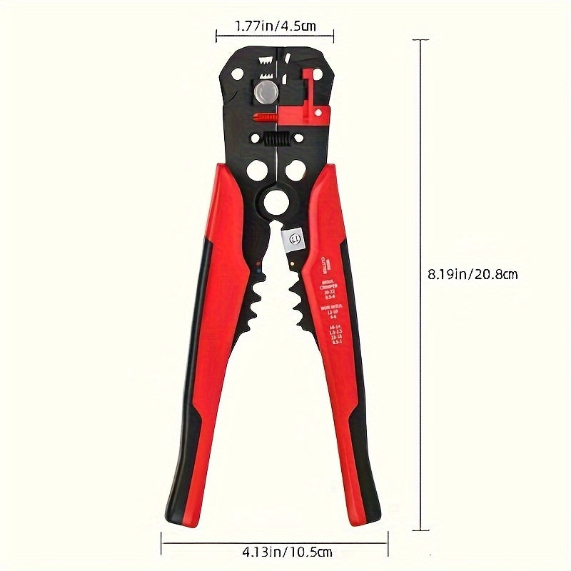 1pc Automatic Wire Stripper: Multifunctional Cable Cutter & Pliers For Electrical Wire Stripping, Cutting & Crimping